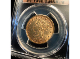 1852 $10 Liberty Gold MS61 EBH PCGS